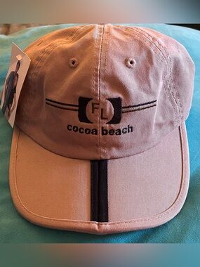 NWT Vintage Casual Dad Hat, Cocoa Beach Souvenir, JHats Foldable Brim